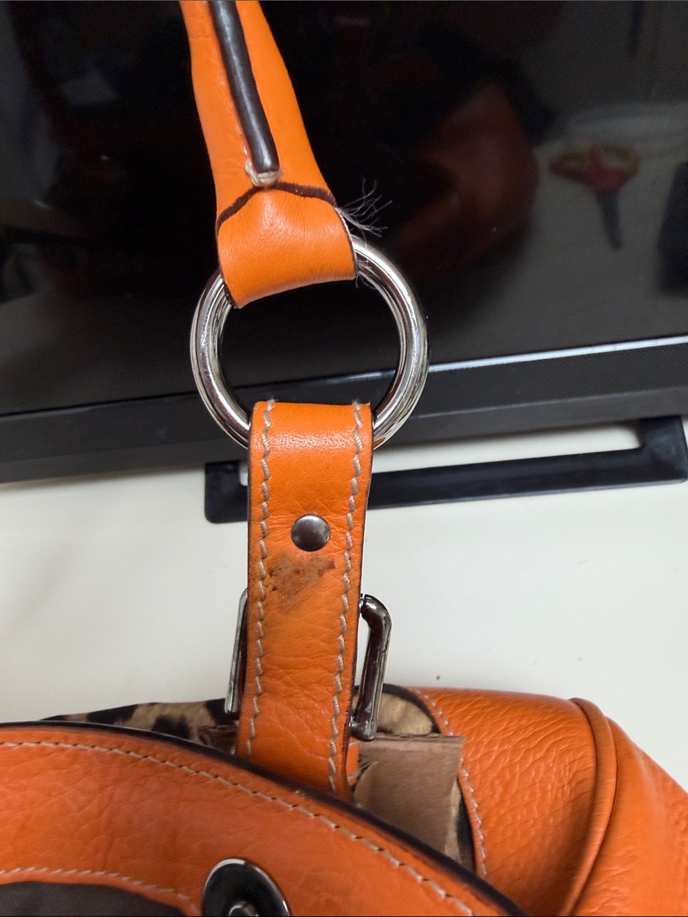 Dolce & Gabbana Orange Leopard Handbag - Picture 9 of 15